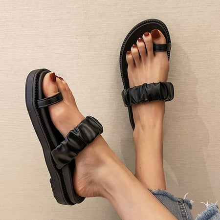 

Tangnade House Slippers for Women Fashion Casual Shoes Breathable Pure Color Leisure Slippers