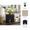 thumbnail image 6 of Sculptural Arch Vase for Living Room Decor - Modern Pottery Ecomix Flower Vase for Home, Bedroom, and Office Table Styling - Room Accent Display for Kitchen Counter, Mantel, and Console - 13", Black, 6 of 14