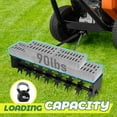 thumbnail image 4 of 90LBS Heavy Duty Tow Behind Lawn Aerator Set ,Plug Aerator with Spike Aerator (Star-Shaped Steel Tines), Pull Behind Aeration Tool for Household, Farmyard, Yard & Garden Use, 4 of 8