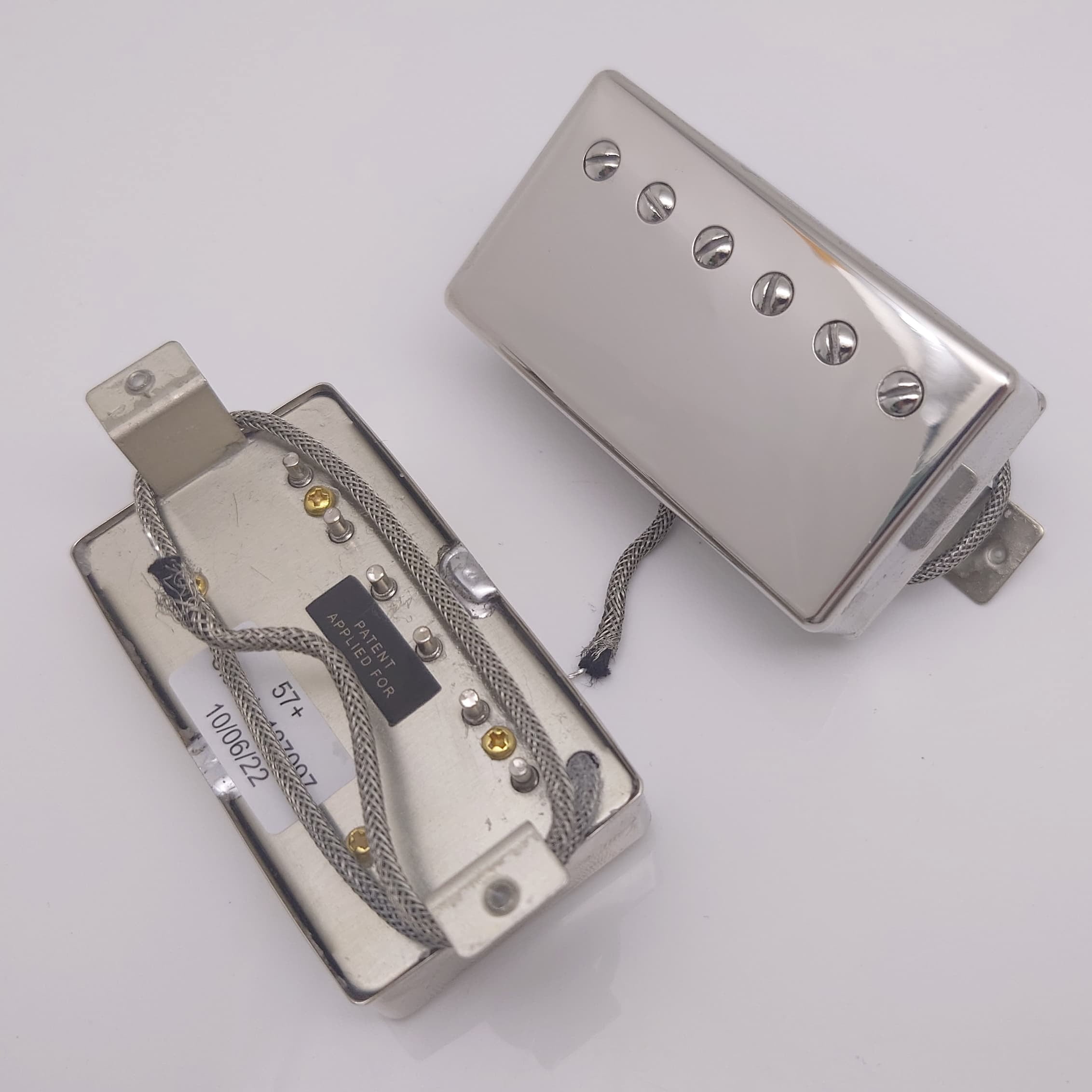 Classic 57 Guitar Humbucker Pickups Set, 2C with 2V2T Wiring Harness for Les Paul style Guitar