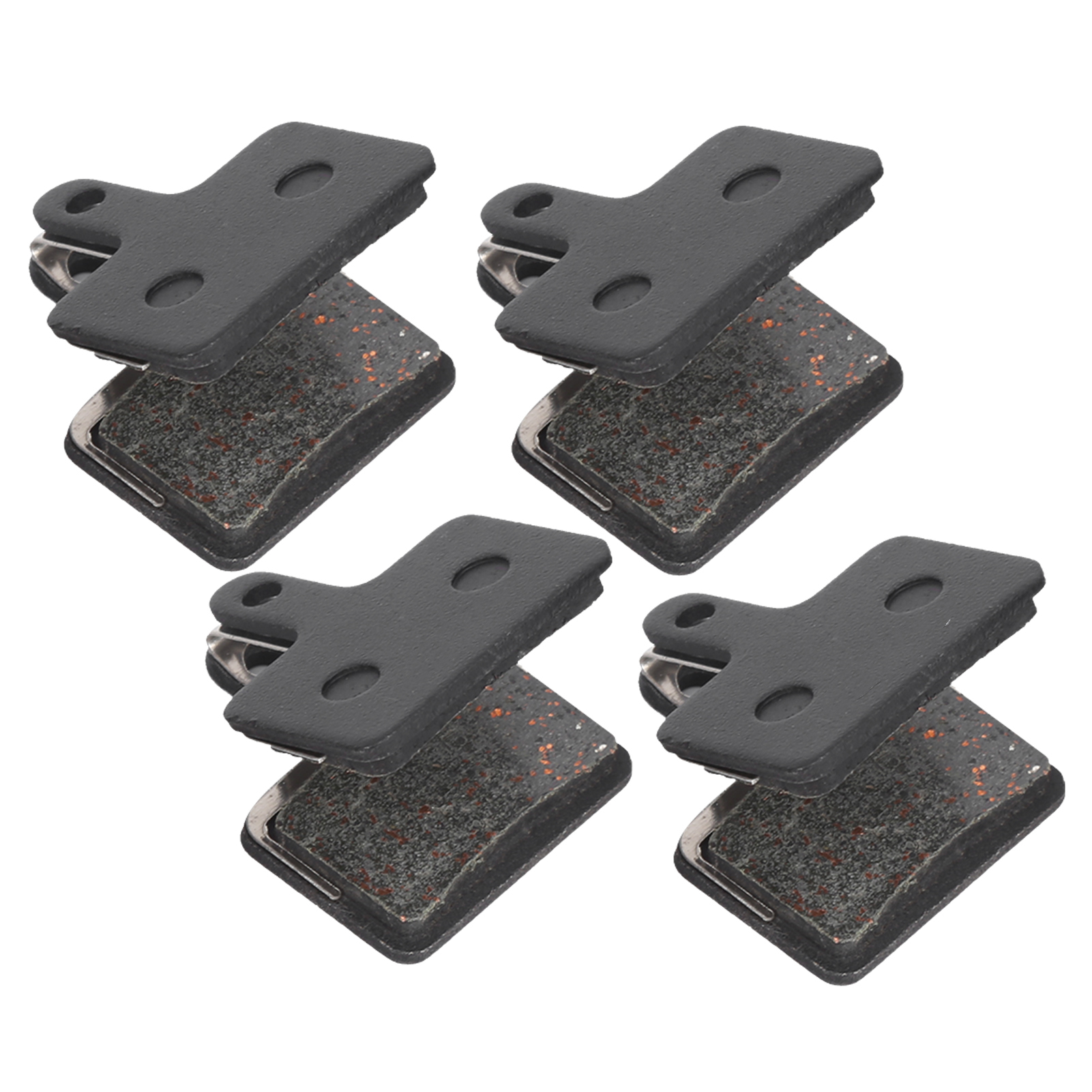 Plaquettes De Frein Pour VTT - Lot De 4 Paires (8 Plaquettes) - Semi-métalliques - Compatibles Shimano M475, M495, M675, Etc.