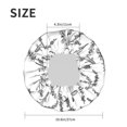 thumbnail image 6 of Kdxio Lavender Flowers Print Shower Cap for Women,Elastic and Reusable,Double Waterproof Layers Bathing Hat, 6 of 9