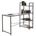 thumbnail image 2 of Realspace® Trazer 56"W Computer Desk With Storage Shelves, Gray, 2 of 2