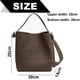 thumbnail image 2 of Bolso bandolera para mujer, bolso de hombro, bolso de piel, espacioso, tipo hobo, para mujer, bolsos bandolera de moda, bolsos de mano, bolso tipo cubo, cartera, bolso de viaje, bolso de, 2 of 5
