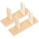 thumbnail image 1 of 2pcs Folding Fans Wood Stand Japanese Style Handheld Fans Display Stand Vintage Fan Holder, 1 of 4