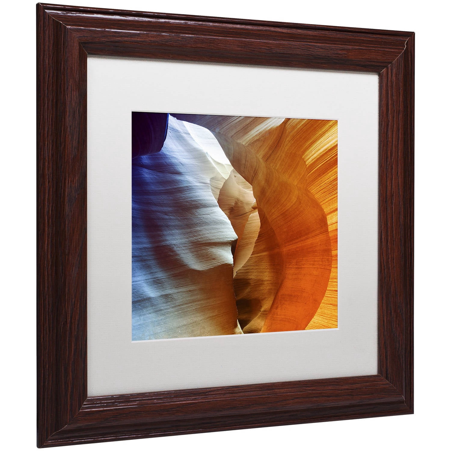 Trademark Fine Art "Antelope Canyon" Canvas Art by Philippe Hugonnard, White Matte, Wood Frame
