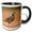Black/White, variant on 3drose, Northern Bobwhite Male Running, Rio Grande Valley, South Texas Usa, 11oz Two-tone Green Mug