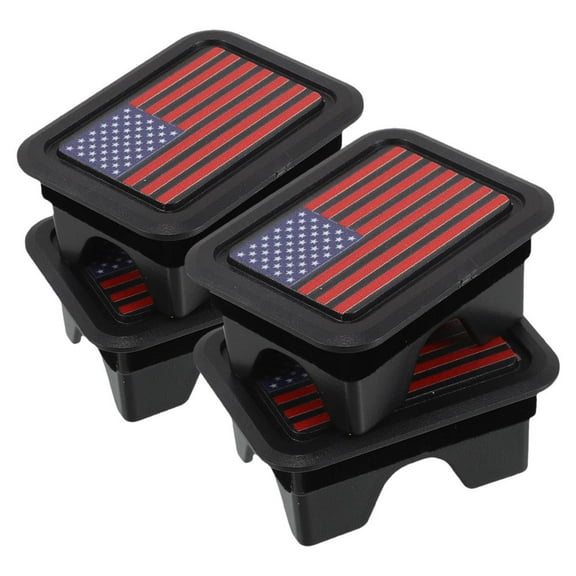 Supvox 4Pcs Truck Bed Rail Stake Pocket Covers Plastic Bed Rail Caps for Car Exterior