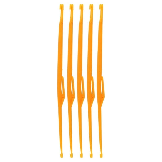 Outil de Retrait d'Hameçon de Pêche 5 Pcs, Extracteur Portable Décrochant Petit orange
