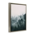 thumbnail image 2 of Stupell Industries Misty Forest Trees Landscape Photography Brown Floater Framed Canvas Art Print Wall Art, 17 x 21, 2 of 9