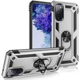 thumbnail image 2 of Grade Drop Impact for Samsung Galaxy S20 FE Case Galaxy S20 FE 5G Case 360 Metal Rotating Ring Kickstand Holder  Heavy Duty Shockproof Case for Galaxy S20 FE Phone Case (Sliver), 2 of 17