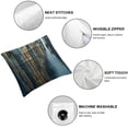 thumbnail image 4 of SHANXI  Abstract Art Pillow Covers Grey Gold Blue Grey Throw Pillow Covers, Geometry Stripe Cushion Covers Golden Metallic Sequins Tie Dye Luxurious Modern Cushion Cases 22x22in, 4 of 5