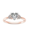 thumbnail image 1 of 0.65 Carat Excellent Heart Cut Real Diamond New Design Solitaire Ring for Wedding Solid 18K Rose Gold Size 11, 1 of 6