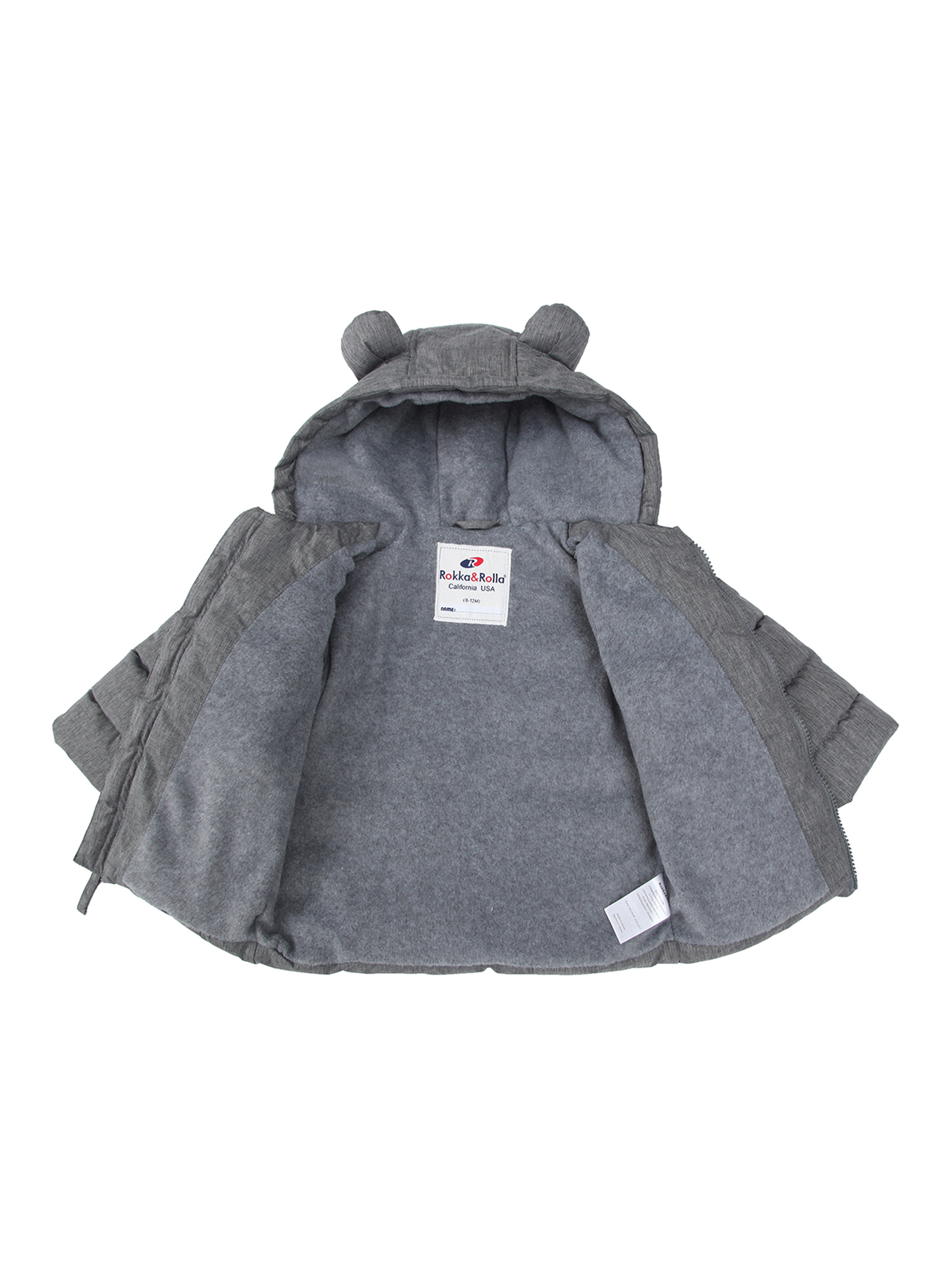 Rokka&Rolla Baby Boys' Warm Winter Coat - Toddler Fleece Puffer Jacket, Sizes 6-24M - image 5 of 7