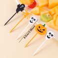 thumbnail image 3 of 10/20/50 piezas de tenedor de fruta de Halloween, palillo de postre de pastel de dibujos animados, palillo de dientes, tenedor de comida, tenedor de bento, decoración de fiesta de Halloween, 3 of 4