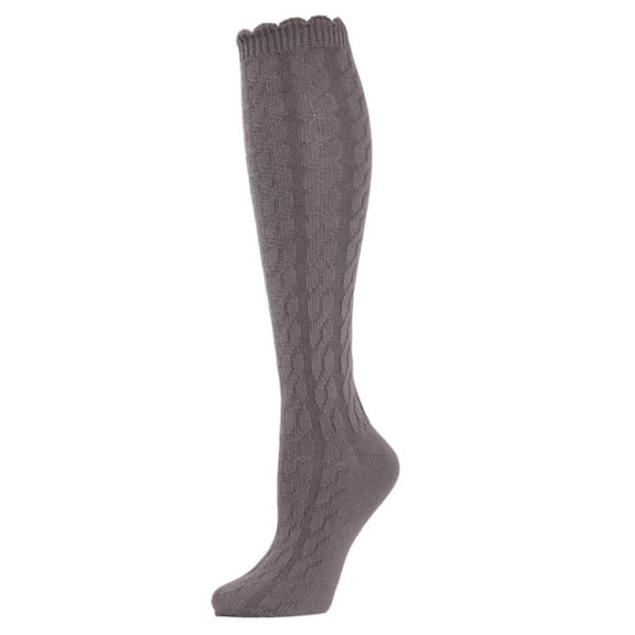 MeMoi Cable-Knit Cotton Blend Knee High Socks - Womens - Female