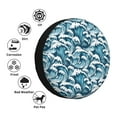 thumbnail image 3 of Bingfone Ocean Waves Spare Tire Cover Weatherproof Universal Wheel Protectors for RV Camper Travel Trailer SUV Truck-16 inch, 3 of 8