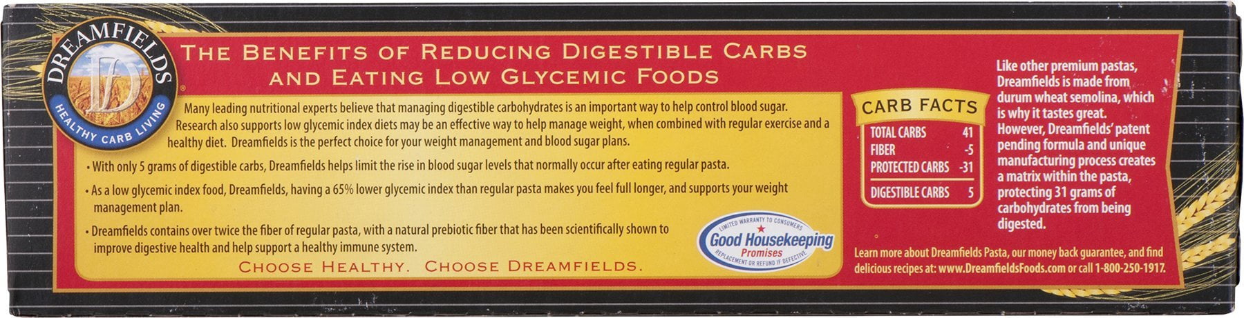 Dreamfields Healthy Pasta Living Linguine, 13.25 Ounce (Pack of 10)