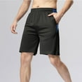 thumbnail image 5 of JIKNTTR Shorts for Men Outdoor Relaxed Fitting Elastic Waistband Short with Pockets Quick Dry Activewear Inseam Running Gym Shorts, 5 of 9