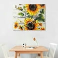 thumbnail image 2 of Orinice Sunflower Butterflies Flowers Fine Art Aesthetic Poster & Print Wall Painting for Classroom Kitchen Office Farmhouse Bathroom Room Decor Pictures Wall Art Painting Canvas Wall Art Canvas, 2 of 6