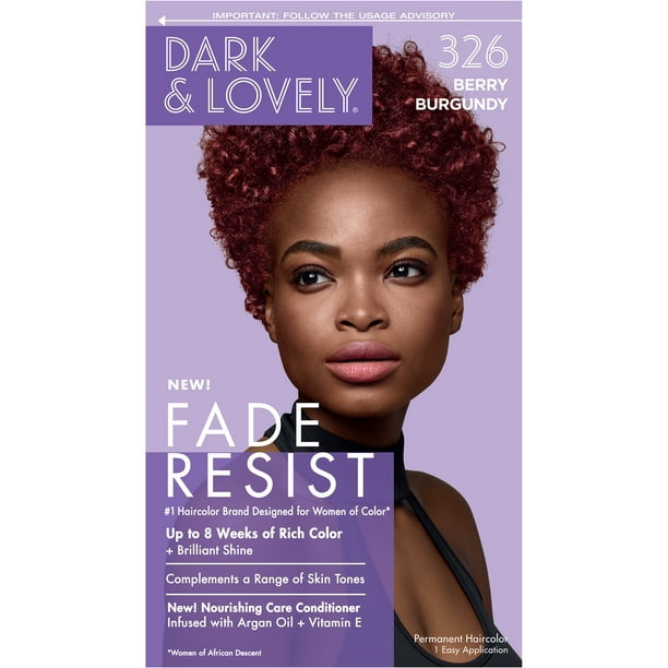 Softsheen-Carson Dark and Lovely Fade Resist Rich Conditioning Hair Color,  Permanent Dye, 326 Berry Burgundy 