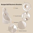 thumbnail image 5 of Windproof Bungee Ball Receiver Set of 8 Sturdy Plastic Mounts for Blinds Easy Installation, 5 of 8