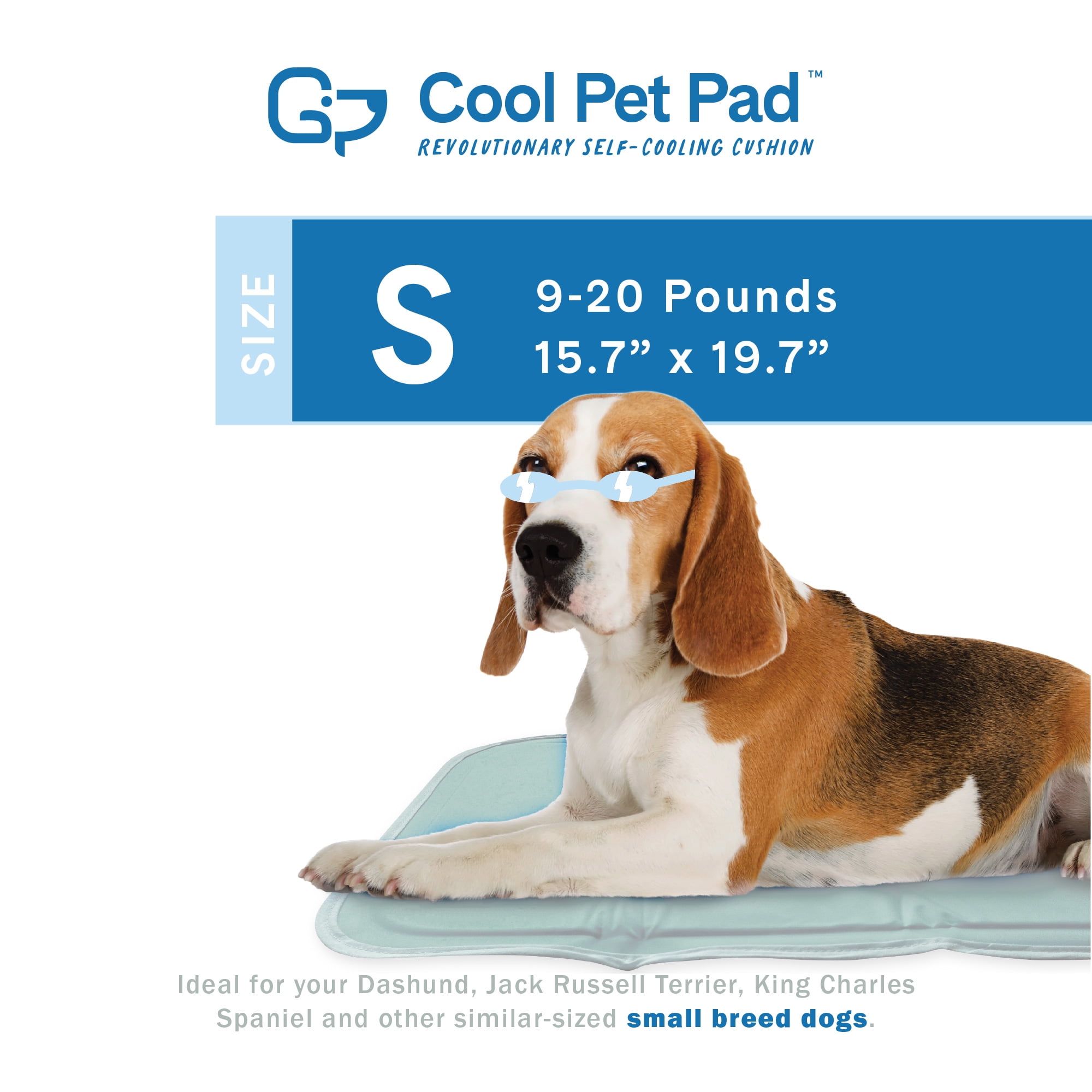 The Green Pet Shop Dog Mat, Extra Large - Pressure Activated Cooling Pad,  (80 Plus Lb.) - Non-Toxic Gel, No Water or Electricity Needed for This XL