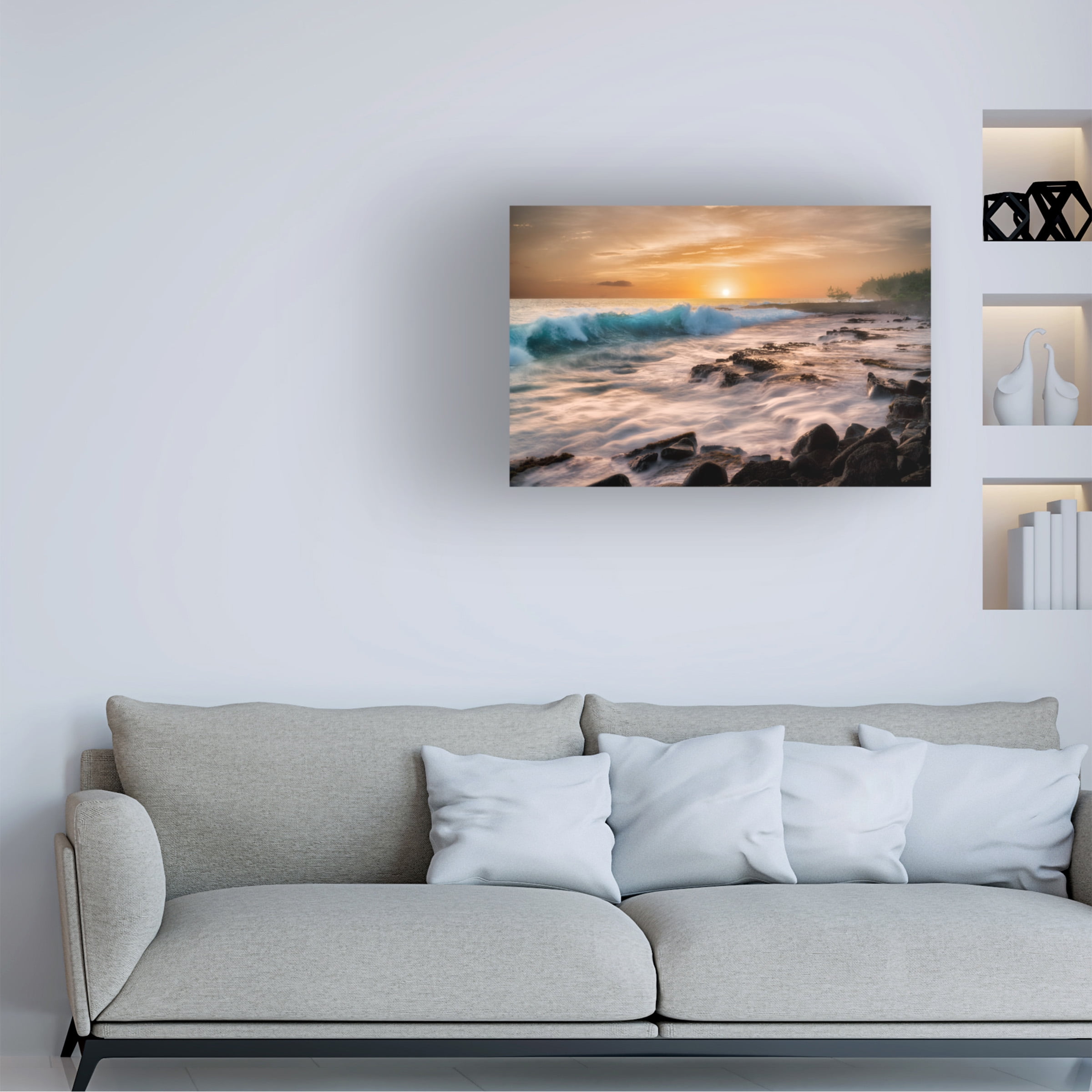 Dennis Frates 'Waves 3' Canvas Art