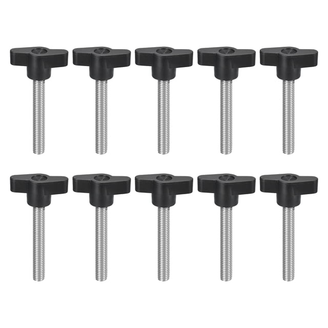Uxcell Vis de Serrage en Acier Inoxydable 304 en Forme de T M8 x 50mm 10