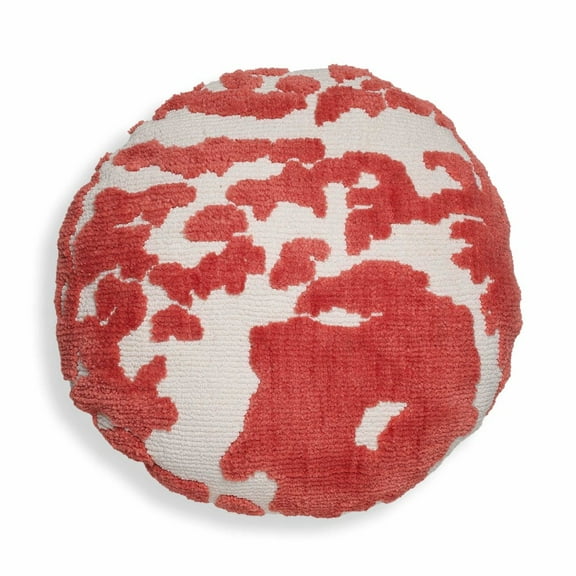 TOV Furniture Coast Coral Pink Tufted 20" Round Pillow