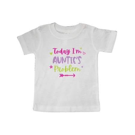 

Inktastic Child Funny Today Im Aunties Problem Gift Baby Girl T-Shirt