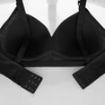 thumbnail image 4 of Amidoa Push-up Bras for Older Women Wire-Free Black Large Bust Full-Figure Solid Bra Women Lingerie M（40/90C）, 4 of 6