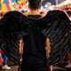 thumbnail image 1 of Accesorios disfraz con forma ángel para fotos, ideales para fiestas cumpleaños y festivales. XL Negro, 1 of 8
