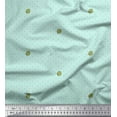 thumbnail image 1 of Soimoi Green Velvet Fabric Lady Finger & Dots Decor Fabric Printed Yard 58 Inch Wide, 1 of 5