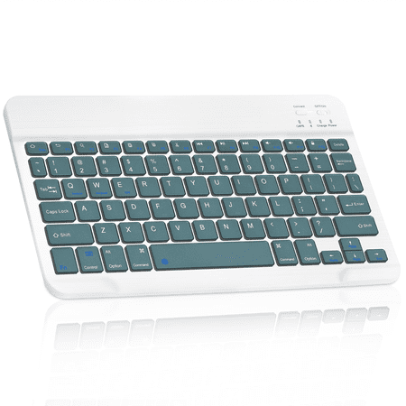 Ultra-Slim Bluetooth rechargeable Keyboard for Xiaomi Redmi 9T and all Bluetooth Enabled iPads, iPhones, Android Tablets, Smartphones, Windows pc -Pine Green