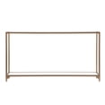 thumbnail image 5 of Barley Narrow Metal Console, Gold with White Glass, 5 of 14