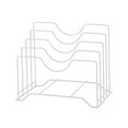 thumbnail image 2 of Hxoliqit,Stainless Steel Sponge Holder Pot Lid Organizer Cutting Board Holder Kitchen Dish Plate Storage And Drying Rack Bakeware,White, 2 of 5