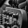 thumbnail image 3 of 4R Bass String Tuning Pegs Open Tuners Zinc Alliage Machines Têtes Noir, 3 of 8