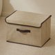 thumbnail image 4 of Cubo de tela plegable - Gran capacidad, tapa y tejido sin tejer, para organizar el armario, 4 of 8