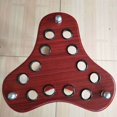 thumbnail image 4 of Soporte de billar de pie Soporte de billar triangular vertical de 12 agujeros Soporte de exhibición de billar Soporte de billar de almacenamiento Ball Hall, 4 of 5