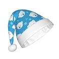 thumbnail image 2 of Salouo Cute Polar Bear for Adult Christmas Hat Xmas Holiday Hat Santa Hat for Women & Men Festive Headwear Accessories Fit for Christmas/ New Year/Holiday/Party,1PC, 2 of 6