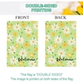 thumbnail image 4 of Spring Summer House Flag Green Daisy Floral Large Yard Flag for Outside 28 X 40 Inch Double Sided Burlap Outdoor Porch Decor, 4 of 4