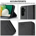 thumbnail image 7 of ELEHOLD Leather Wallet Case for Samsung Galaxy A14 5G with Card Slots Kickstand Magnetic Clasp Anti-Scratch Shockproof Case for Samsung A14 5G, Black, 7 of 7