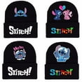 thumbnail image 2 of Stitch Knitted Beanie Hats,Cute Cartoon Graphic Winter Warm Caps for Women Men Fans,Multiple Designs, 2 of 7