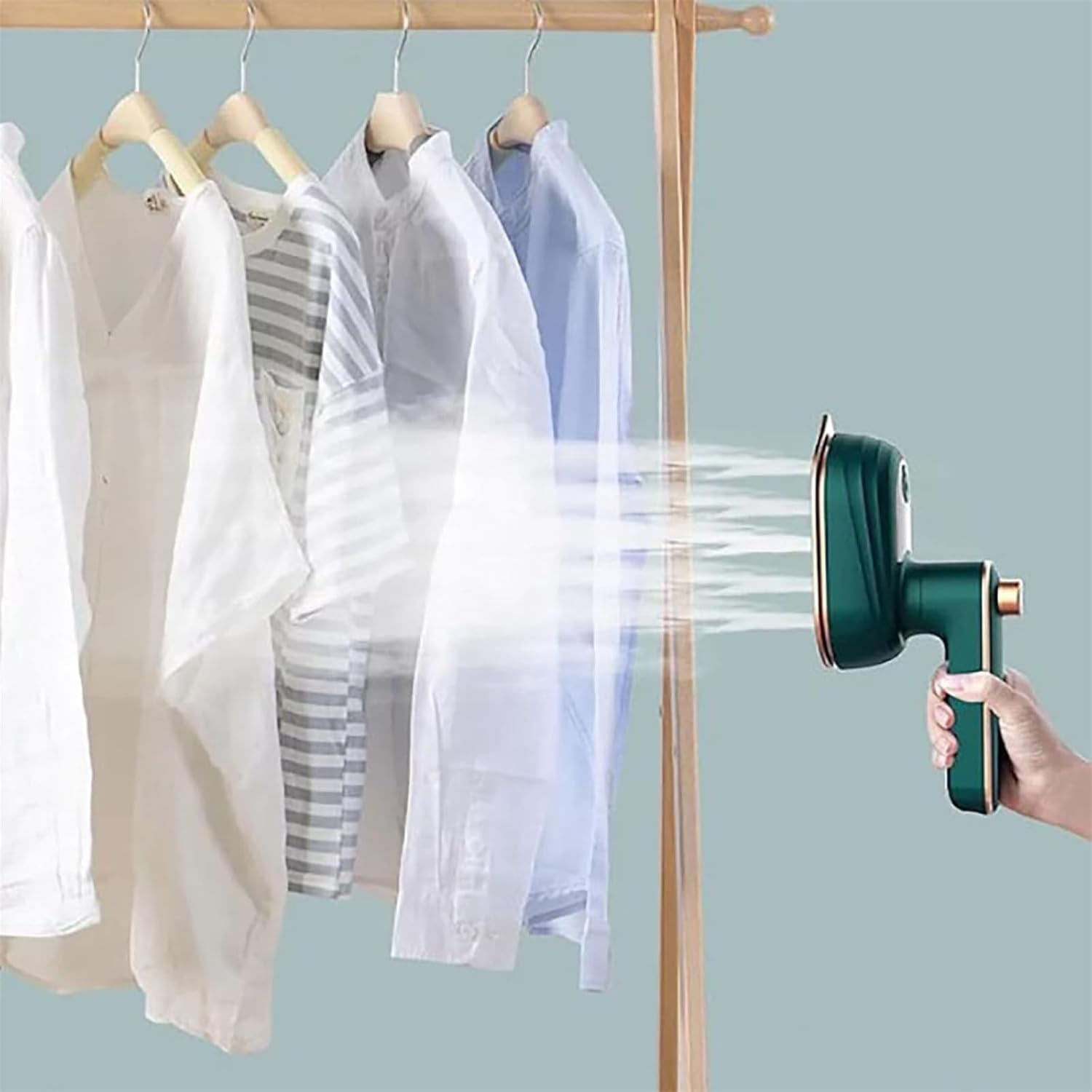 Ailsion Steam Iron, Ailsion Steamer, Travel Steamer for Clothes Portable Mini, 360° Rotatable