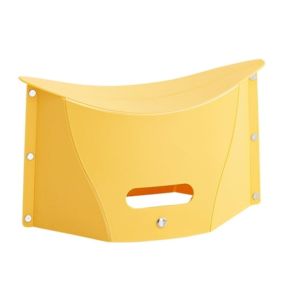 Jinsinto Portable BBQ Sketch Fishing Stool, Outdoor Folding Small Plastic Bench (Yellow)