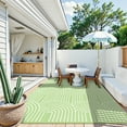 thumbnail image 6 of Moynesa Waterproof Outdoor Rug 6x9, Reversible Plastic Straw Rug, Large Outside Patio Area Rug, Portable Camper RV Mat, Outdoor Carpet for Picnic Balcony Backyard Porch Deck, Green, 6 of 7