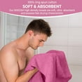 thumbnail image 4 of Pack of 6 Bath Towels 27 x 54 Inches, 100% Cotton, Larger & Lighter Weight, Quicker to Dry, Super Soft and Absorbent, Perfect for Bathroom (Multicolor, Pack of 6 (27''x54'')), 4 of 12