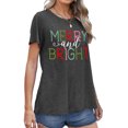 thumbnail image 3 of MOSHU Christmas Womens T-shirts Round Neck Shirts for Women Short Sleeve Loose Graphic Tees Casual Tee, 3 of 9