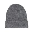 thumbnail image 1 of Knitted Cap Beanie with Cuff - Black Marbled, 1 of 1